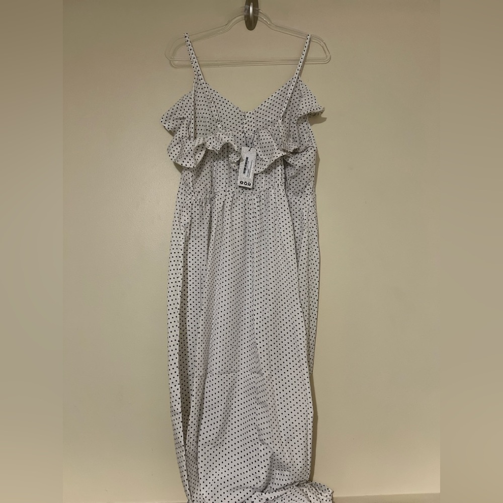 Plus Ruffle Button Front Maxi Dress - Picture 5 of 8